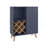 Cave Low Bar Cabinet With Open Storage, Modern Bar Furniture For Living Room Or Entertainment Area