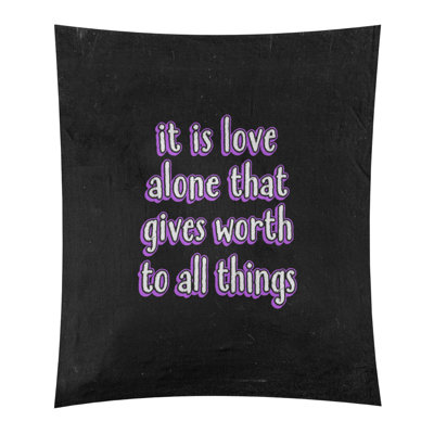 Tapisserie tableau noir de polyester love quot