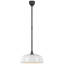Thomas O'Brien, "Academy Pendant in Matte Black with 16" Soft Copper Rockhouse Shade-1410709876-1410709878