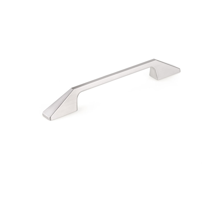 Poignée de type barre en métal, Nickel brossé, 5 1/32"