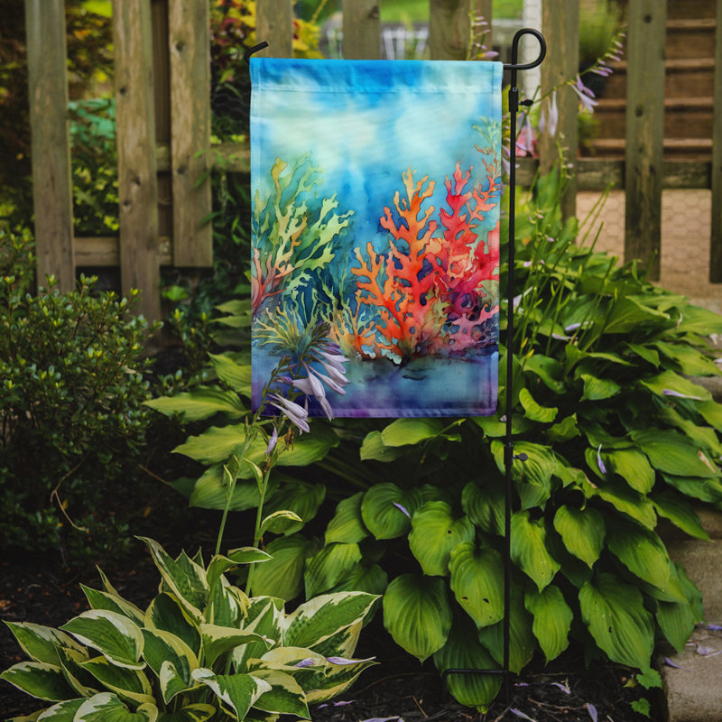 Drapeau de jardin aux algues
