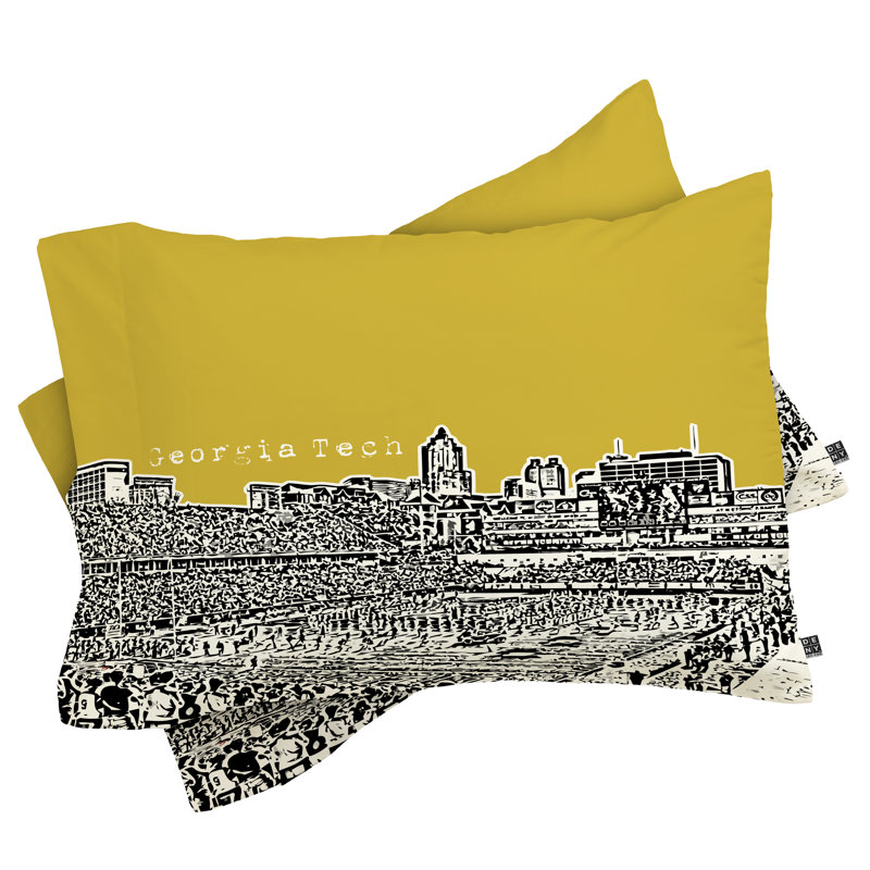 Bird Ave Georgia Tech Pillowcase, King