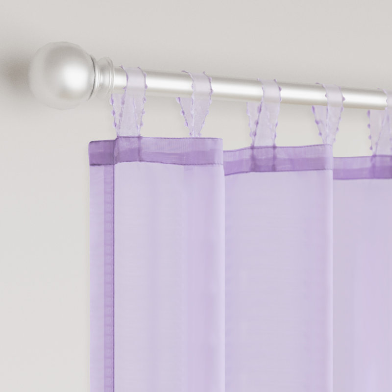 Paire de rideaux Voile, L 52 po x L 96 po, Mauve