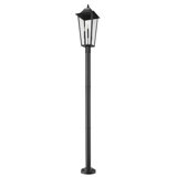 Gannon 3 Light Outdoor Post Mount Fixture in Black