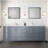 Dark Grey Double Bath Vanity 84 In. W X 22 In. D-117978841