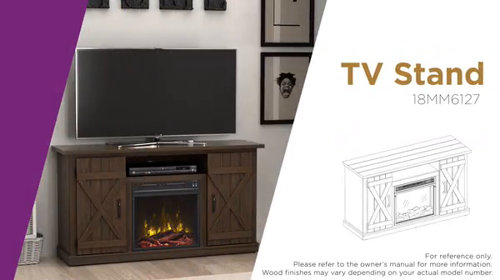 Three Posts™ Lorraine TV Stand for TVs up to 55 with Electric Fireplace  Included & Reviews