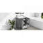 Meuble-lavabo 30 po avec lavabo, armoire de salle de bain multifonctionnelle avec portes et tiroir, structure solide et panneau de fibres à densité moyenne, gris