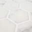 Carreau de sol et de mur hexagonal en verre recyclé 12 po x 10 po-133139761