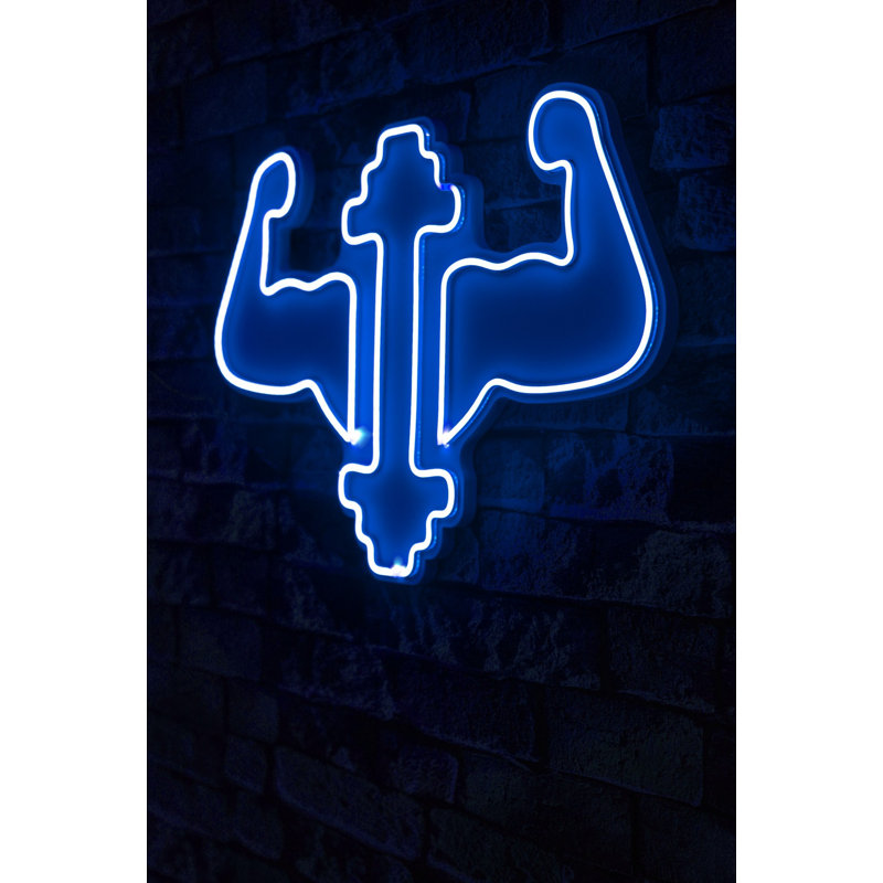 Ruban à DEL flexible bleu néon, 22,0 x 15,0 x 1,2 pouces | IP67 imperméable, gabarit en mousse de PVC | Adaptateur 12V 4A, 240 lumens, 3400K | Parfait pour la décoration intérieure / extérieure, installation facile et conception personnalisable