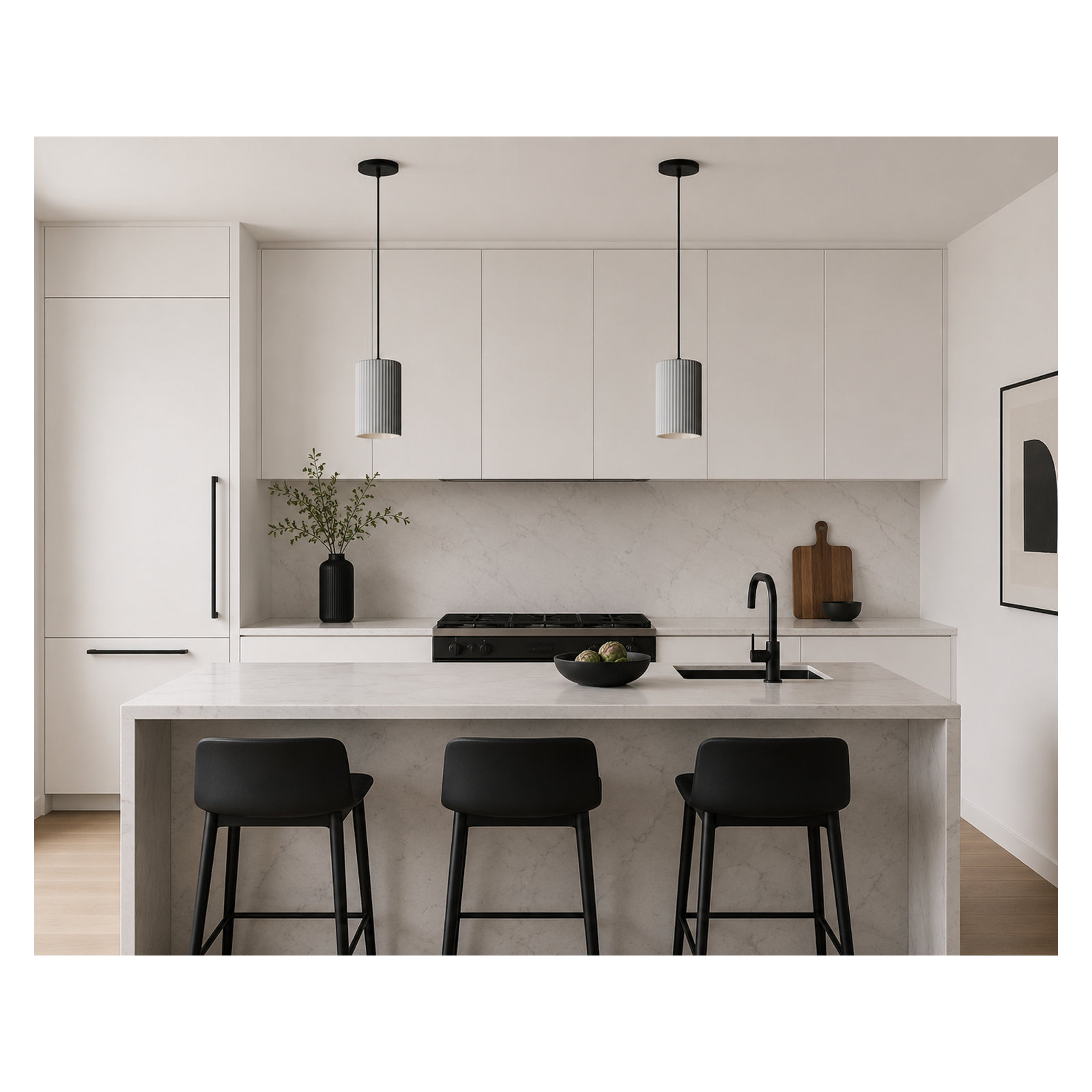 Calcott 1 - Light Cylinder Pendant, Gray, Gray