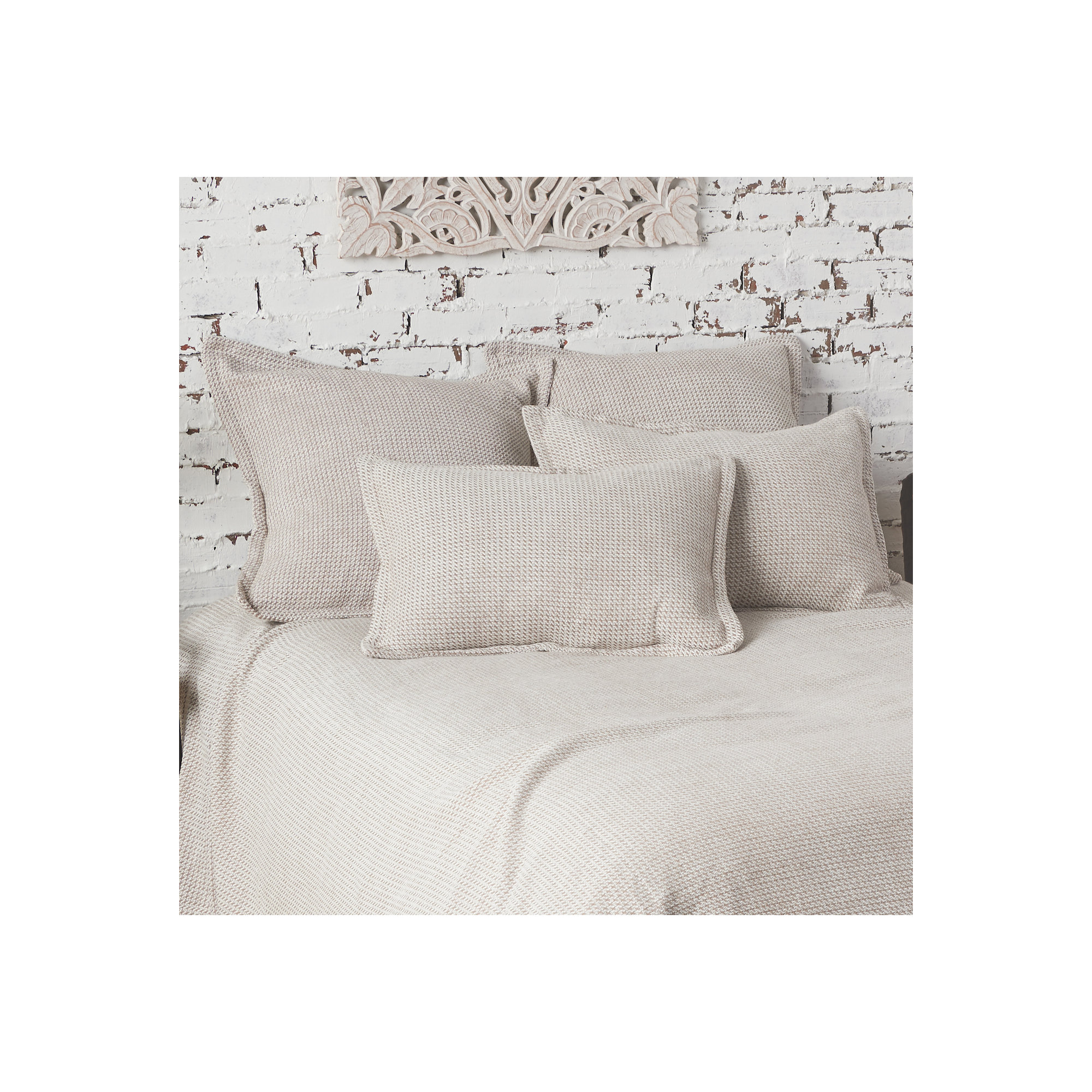Freja Cotton Sham Set, Dune, Euro