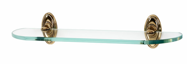 Classic Traditional Wall Shelf, Polished Antique