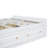 Wood Queen Size Platform Bed Frame With 6 Drawers, White