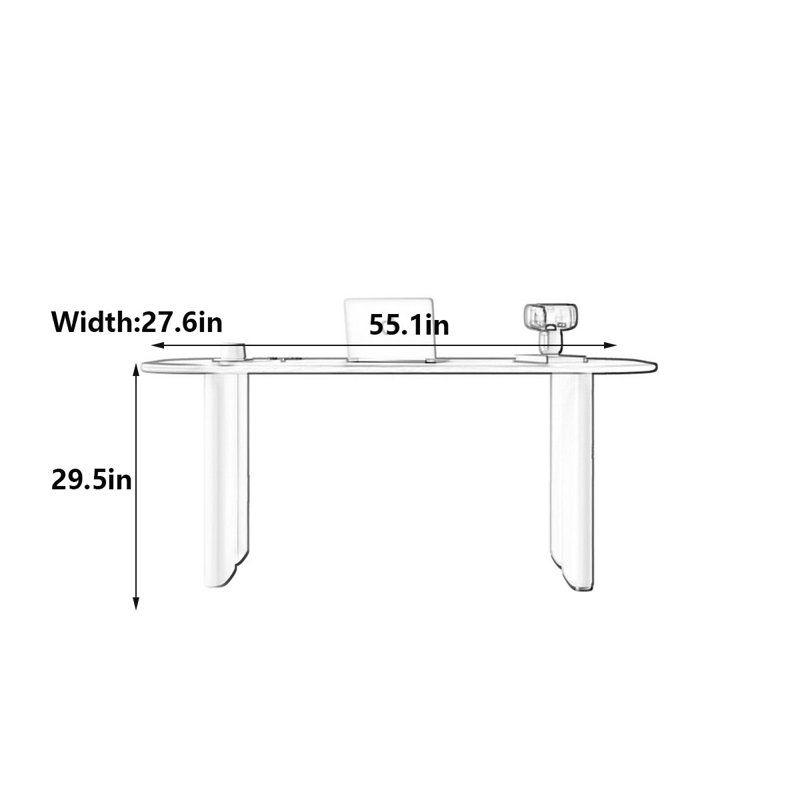 Wintress, H 29,5 po x l 55,1 po x P 27,6 po
