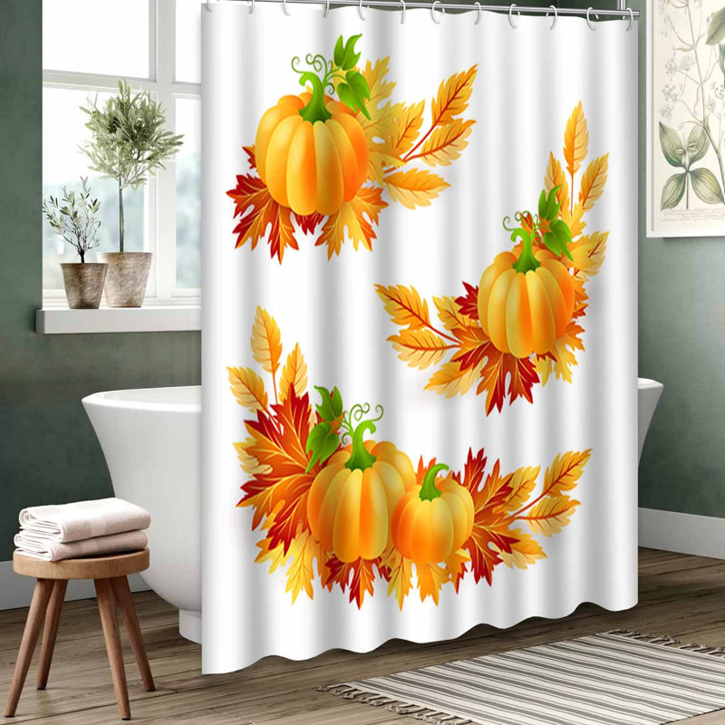 Rideau de douche jaune imperméable, rideaux de douche pour la salle de bain avec 12 crochets, L 72 po x l 78 po