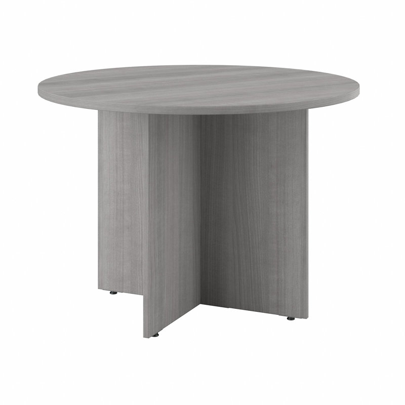 41.38'' Round Conference Table, Platinum Gray, 29.66" H x 41.38" L x 41.38" W