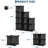 Cube Storage Organizer - Heavy-Duty Modular Cube Shelf, 11.8" x 11.8" x 11.8" Stackable DIY Closet Shelves with Anti-Tip Feet & Tool Kit-2955451