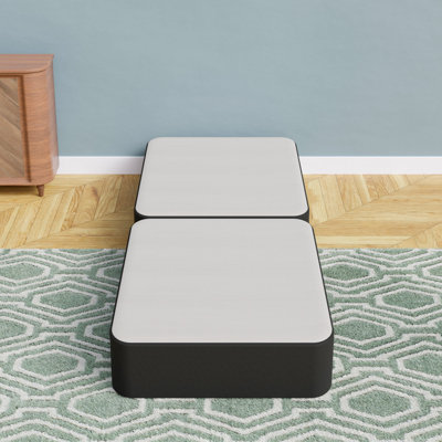 Split Wooden Box Spring / foundation for Mattress Support, Fully Assembled by Alwyn Home