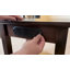 Table de bout / table de chevet en bois massif avec poste de charge, deux prises de courant et ports de charge USB de type A, de type C-923819793