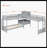 Twin Size L-Shaped Bunk Bed With Built-In Desk, 4 Drawers, USB Ports & Power Outlet, Gray-852607582