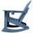 Adirondack Rocking Chair with Retractable Ottoman and Cup Holders-271589385