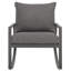 Chaise berçante en métal avec coussins Bia-908524107