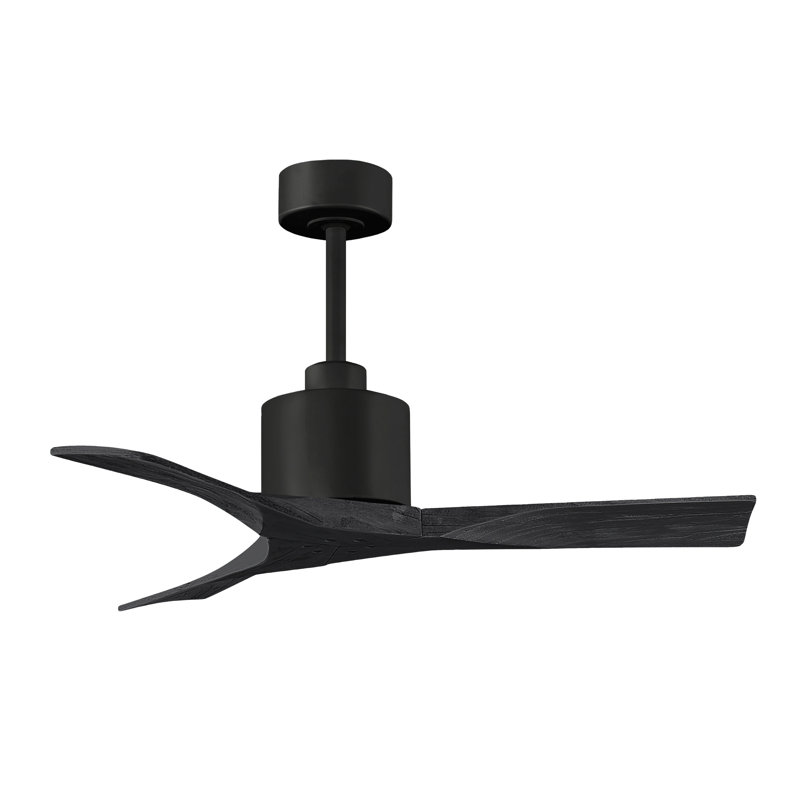 Nan 42" Ceiling Fan In Blades, Matte Black, Matte Black