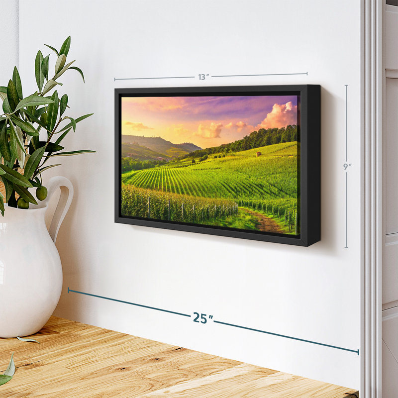 Nature "Vineyard In Langhe Wall Art", H 9 po x l 13 po
