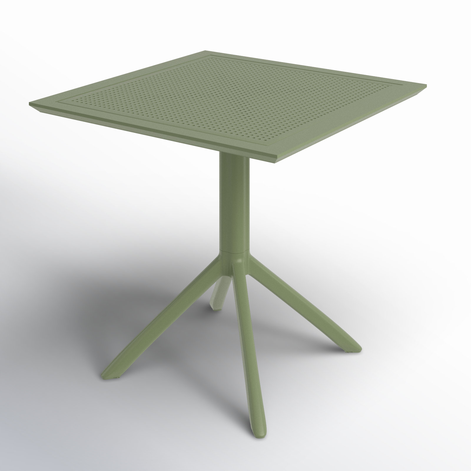 Farrah 30" Patio Dining Table, Olive Green, 31.5'' W x 31.5'' L x 29.5'' H, No