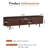 70.8" Mid-Century Modern TV Stand With Power Outlet, 2 Drawers For Tvs Up To 75"