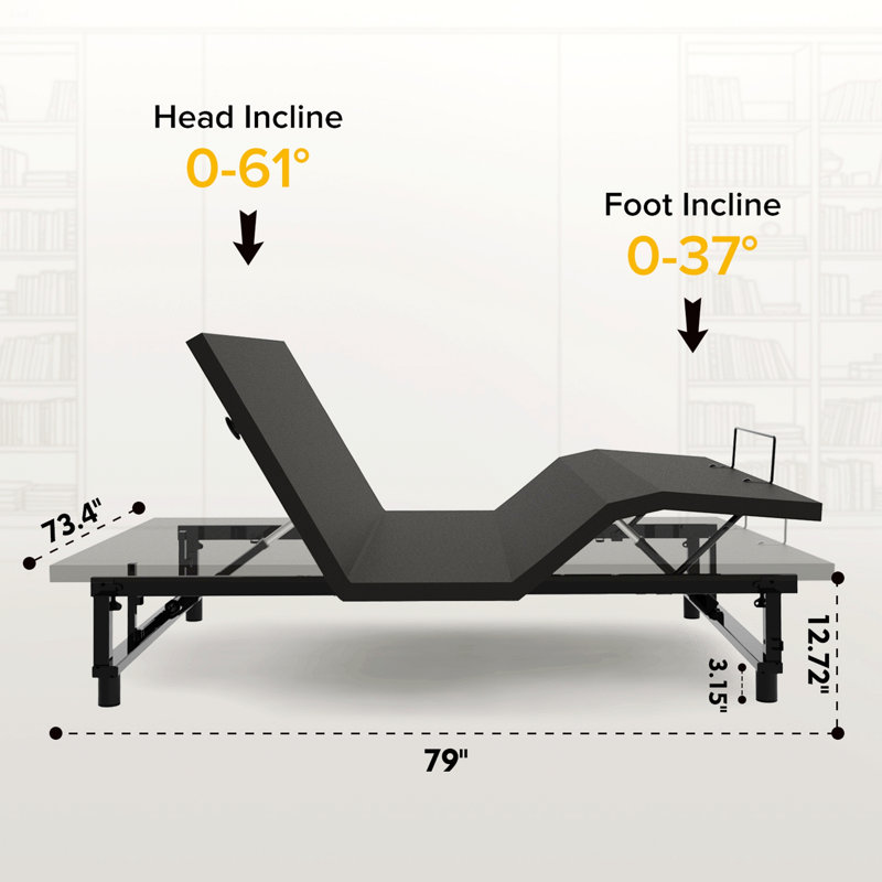 Adjustable Bed Base Frame, King