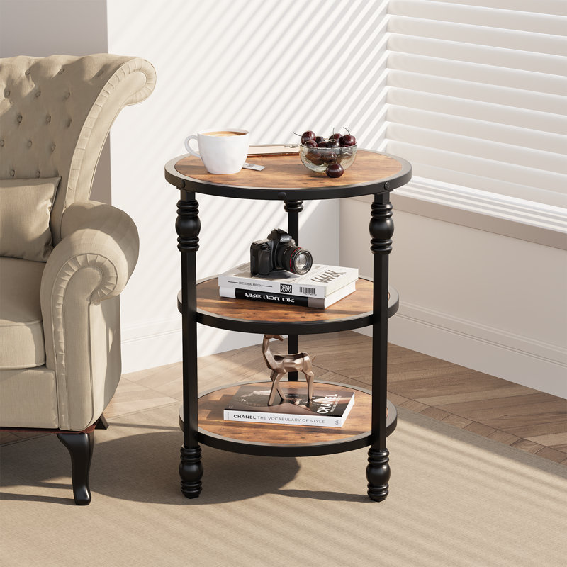 Living Room Table Set, Dark Oak