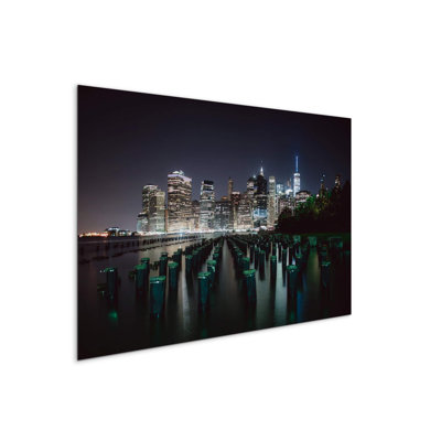 Empire Sunset by Pedro Lastra 53×80 cm MetalArt Materic Aluminum Satin Effect, Frameless Panel, Lightweight Ready to Hang