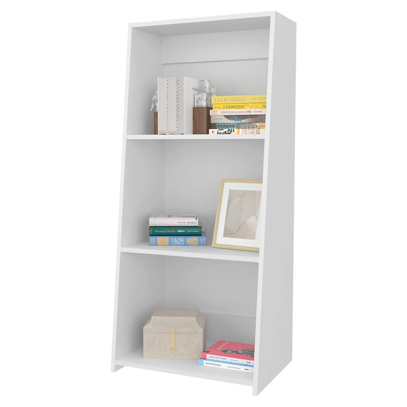 Bibliothèque avec trois tablettes, Blanc