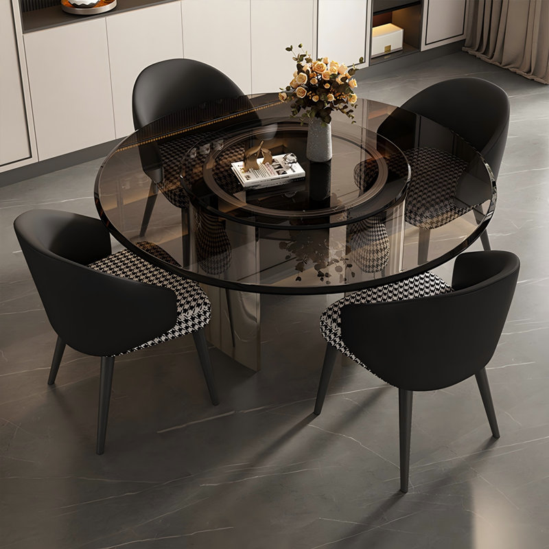 Table de salle à manger en acier inoxydable, H 29,53 po x L 47,24 po x l 47,24 po