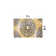 Floral Yellow/Dark Gray/Ivory Area Rug