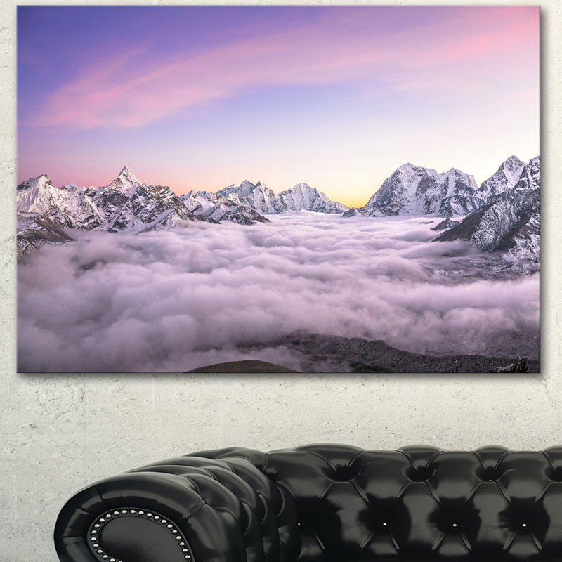 «Clouds Sunrise Ama Dablam», impression, H 20 po x l 20 po x P 1 po, Toile tendue