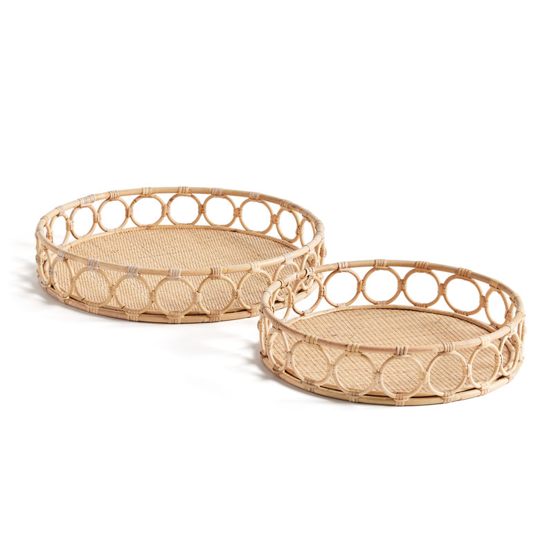 Jalisa Modern Rattan Tray 2