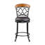 Chaise pivotante rembourrée à hauteur de comptoir