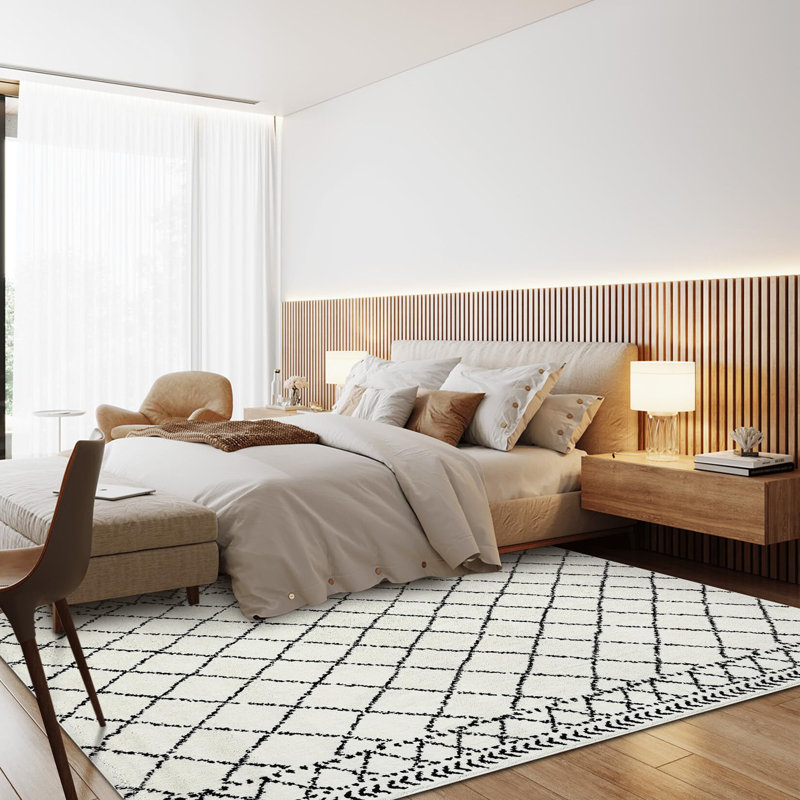 Extra Large Area Rug Modern Soft Fluffy Rug, Rectangle 10' x 13'
