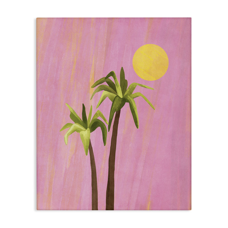«Sunny Palm Trees» par Nataly White, H 30 po x l 24 po