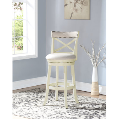 Kopasz Swivel Upholstered Counter Stool