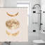Rideaux de douche Golden Moon Phases pour salle de bain, 71 × 71