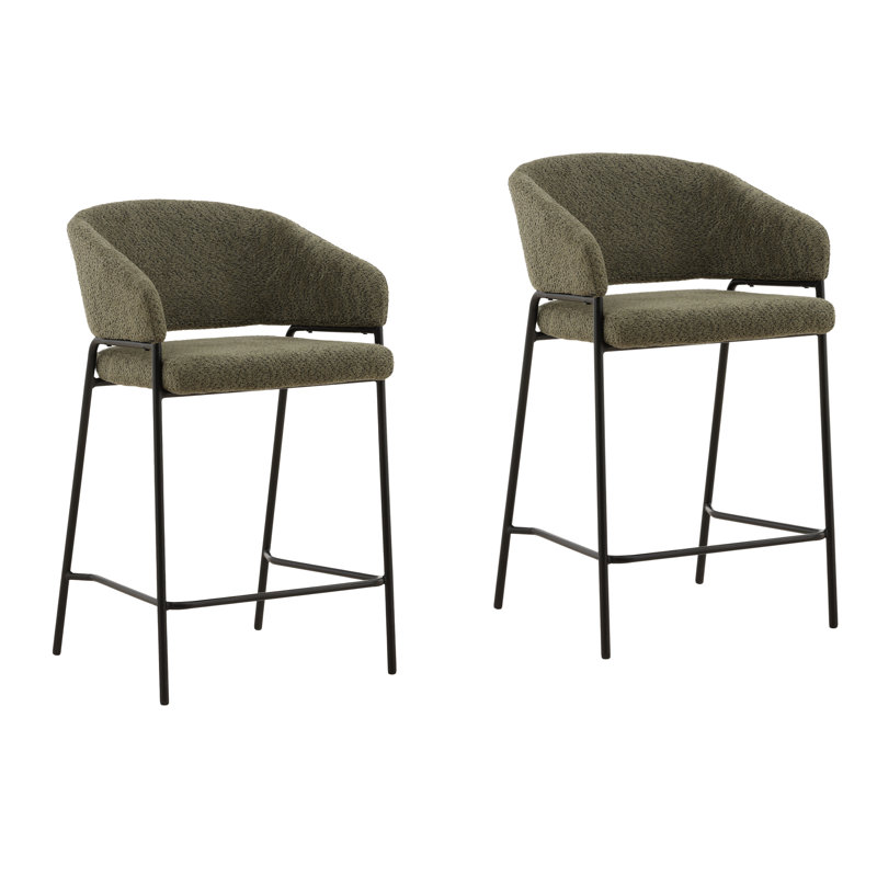 Cathey Counter Stool Olive (Set of 2)