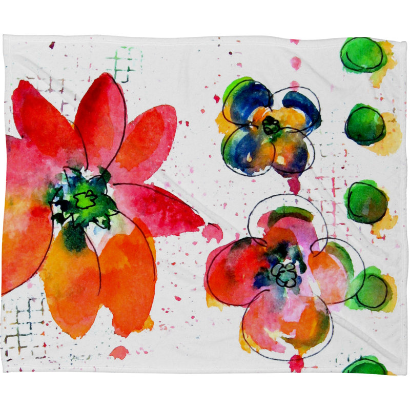 Jeté polaire Summer in Watercolor, Grand