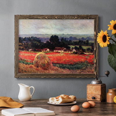 Le coquelicot Blumefeld (la grange), peinture sur toile encadrée