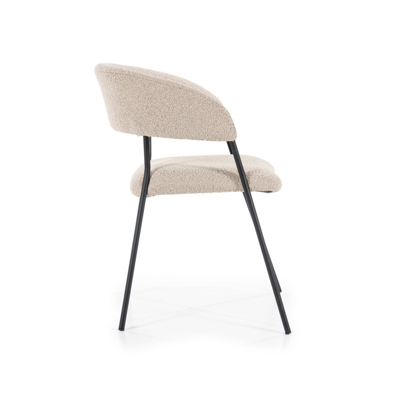 Dining Chair Upholstered Arm Chair, Taupe