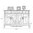 White Solid + Manufactured Wood Shoe Storage Bench
