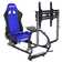 Conquer Adjustable Reclining Ergonomic Faux Leather PC & Racing Game Chair with Footrest in Blue