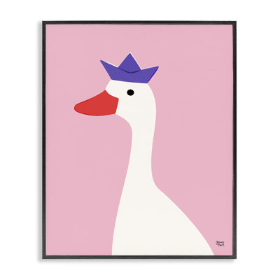 Giclée sur couronne rose sur fond rose blanc par Jessica Beck